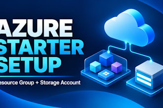 set up your microsoft azure resource group and storage account