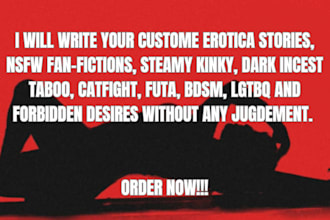 write erotic stories ghostwrite erotica fanfiction nsfw anime fanfic ghostwriter