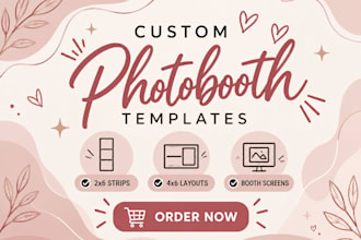 design a custom photobooth template for your event