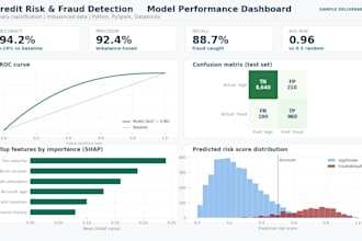 build fraud detection and credit risk machine learning models