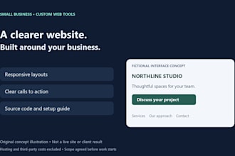 build a responsive small business website with clear calls to action