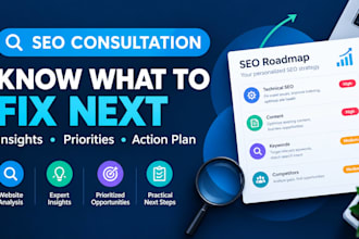 be your SEO consultant and create an action plan