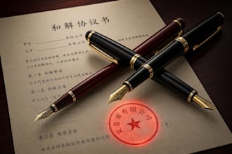draft settlement agreements to resolve chinese company disputes