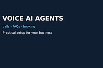 build a custom voice ai agent for calls or booking