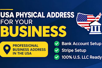 do USA bank creation US physical address USA proof of address for llc owner