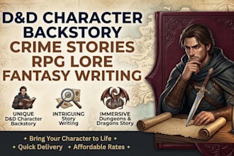 write your dnd character backstory crime story writing dungeon and dragon story