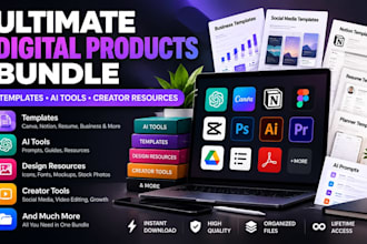 provide complete digital product bundle with ai tools