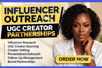 do influencer outreach research and ugc creator partnerships