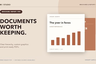 design professional brochures and reports