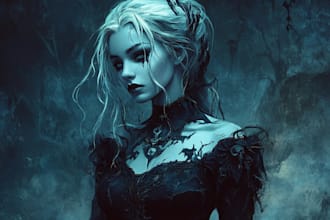 do horror character art and horror character