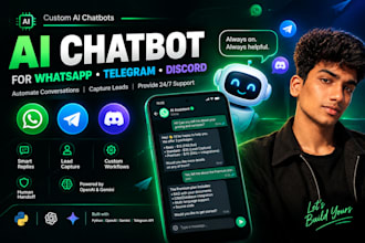 build a custom ai whatsapp or telegram chatbot for your business