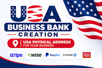 create USA bank, mercury, wise, USA proof of address, US llc