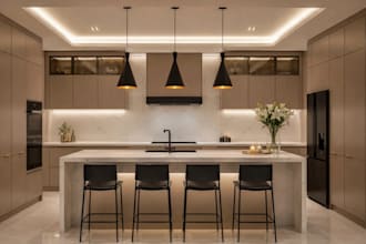 professional 3d kitchen design and modeling in sketchup
