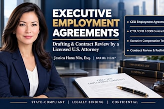 draft a highly customized CEO employment agreement and founder contract