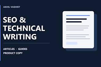 write factual SEO articles and technical ecommerce content