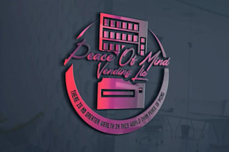 design a professional vending machine, snack, or automated retail logo