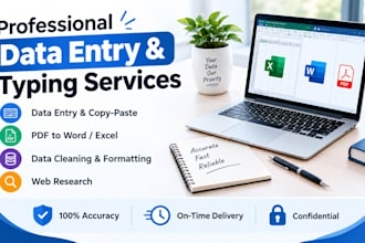 do data entry and data typing