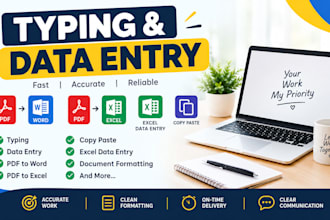 accurate typing data entry services