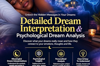 do a detailed dream interpretation and psychological dream analysis