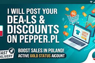 publish product or deal in poland  pepper gold account