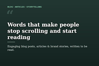 write engaging blog articles