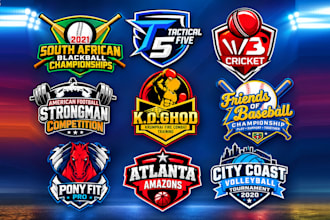 design a custom sports logo and brand identity