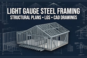 design steel framing light gauge plans and structural drawings