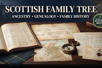 build your scottish family tree, research ancestor record and family history