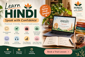 teach you conversational hindi as a native speaker