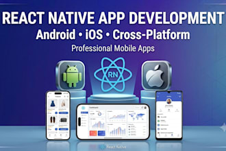 develop a react native app for android and ios