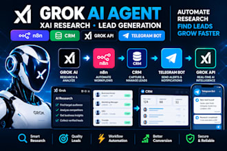 fix grok ai agent xai research lead generation n8n CRM grok api telegram bot