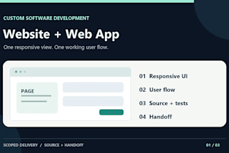 build a responsive website or web app starter for your business