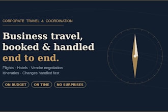 manage your business travel bookings and coordination