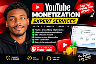 grow youtube channel and monetization requirements