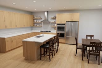do ikea furniture interior design and carpentry drawing, millwork 3d rendering