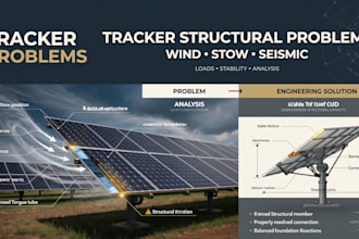 solve solar tracker wind, stow, seismic and structural problems