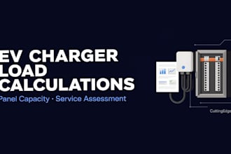 calculate ev charger electrical loads and service capacity