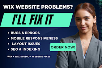 wix website bugs, mobile responsiveness and SEO issues