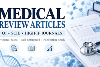 write high quality scientific review article manuscript for q1 journal