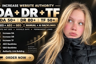 improve website metrics with authority backlinks for GEO