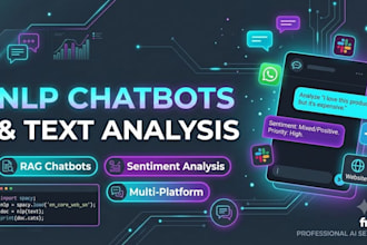 build nlp chatbots and text analysis tools using python