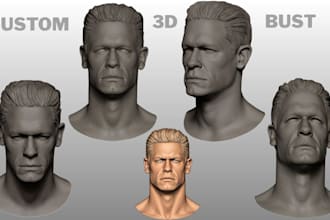 do sculpt realistic 3d head model in zbrush face sculpt bust for 3d printing