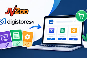upload jvzoo and digistore24 affiliate products to your store