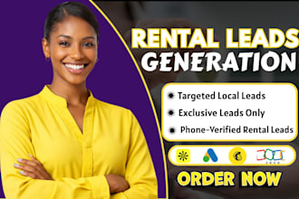 generate rental leads, property management leads and airbnb leads