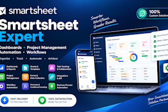 create smartsheet dashboards, project management and workflow automation