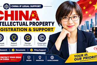 assist with china trademark registration and patent service ip protection