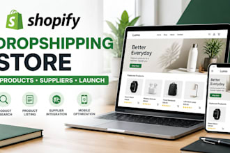 build shopify dropshipping store deisgn shopify store redesign shopify store