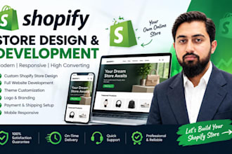 design and develop a professional shopify online store