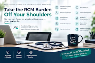 support US healthcare practices and providers with rcm and VA
