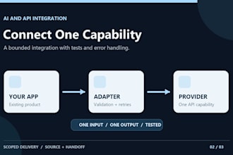 integrate one API or ai feature into your existing web app